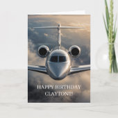 Carte Anniversaire Jet Privé Exécutif (Devant)