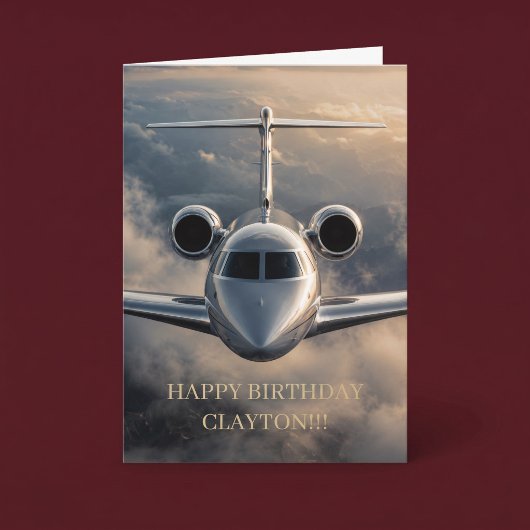 Carte Anniversaire Jet Privé Exécutif