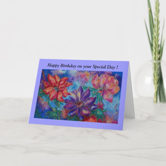 Carte Anniversaire, Joyeux Anniversaire sur votre  (Devant)