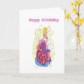 Carte Anniversaire : Joyeux Gal Anniversaire ! (Fleur jaune)