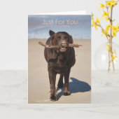 Carte Anniversaire - Juste Pour Vous (Fleur jaune)