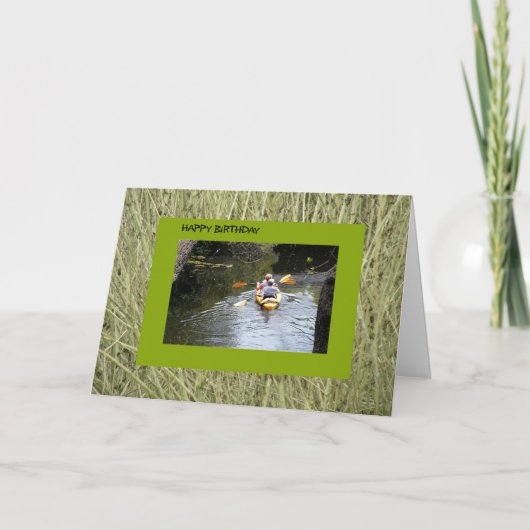 Carte Anniversaire, Kayakers supérieurs (Devant)