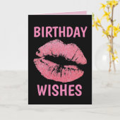 CARTE ANNIVERSAIRE KISSES GREETING CARDS (Fleur jaune)