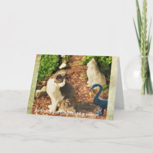 Carte Anniversaire La planification prend un village, ch