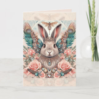 Carte Anniversaire Lapin Lapin Angel Princesse