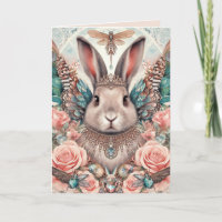 Carte Anniversaire Lapin Lapin Angel Princesse