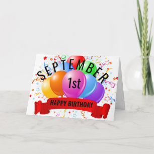 Carte Anniversaire le 1er septembre