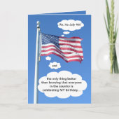 Carte Anniversaire le 4 juillet (Devant)