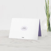 Carte Anniversaire Le Colibri S'Éclabouille Dans Un Iris (Dos)