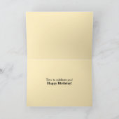 Carte Anniversaire le plus heureux Floral Belle Inspiriv (Intérieur)