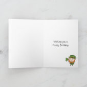 Carte Anniversaire Leprechaun (Intérieur)