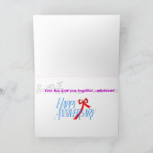 Carte Anniversaire - les textes du mariage (Intérieur)