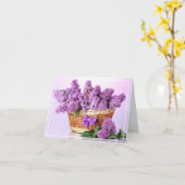 Carte Anniversaire -Lilacs (Fleur jaune)