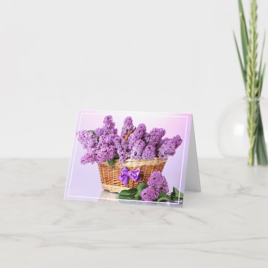 Carte Anniversaire -Lilacs (Devant)