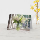 Carte Anniversaire Lily de la Vallée Bouquet (Fleur jaune)