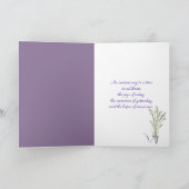 Carte Anniversaire Lily du bouquet de la Vallée (Intérieur)