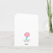 Carte Anniversaire Lollipop Chat (Dos)