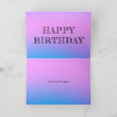 Carte Anniversaire Lotus Rose Bleu Tranquille Motivation (Intérieur)