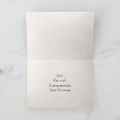 Carte Anniversaire Love Font avec Feuille (Intérieur)