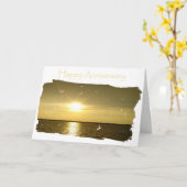 Carte Anniversaire lumineux pour le mari (Fleur jaune)