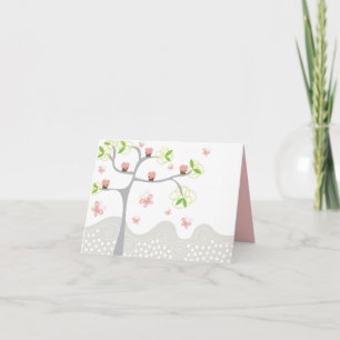 Carte Anniversaire lunatique de bonbon à papillons