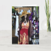 CARTE ANNIVERSAIRE - MA BELLE ET DOUCE DAME (Devant)