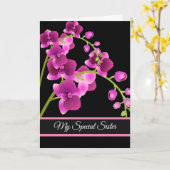 Carte Anniversaire - Ma carte Soeur Spéciale (Fleur jaune)