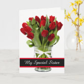 Carte Anniversaire-Ma Carte Soeur Spéciale (Fleur jaune)