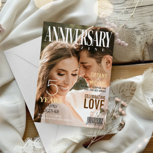 Carte Anniversaire Magazine couverture mari Photo de l