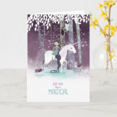 Carte Anniversaire magique (Fleur jaune)