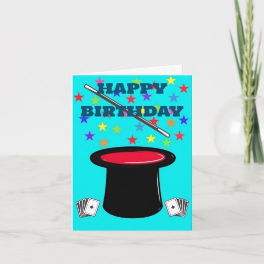 Carte Anniversaire magique (Devant)