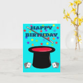 Carte Anniversaire magique (Fleur jaune)