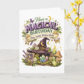 Carte Anniversaire Magique (Fleur jaune)