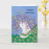 Carte Anniversaire Magique (Fleur jaune)