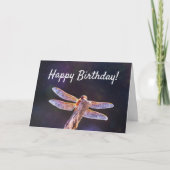 Carte Anniversaire Magique Dragonfly Nature Joyeux Anniv (Devant)