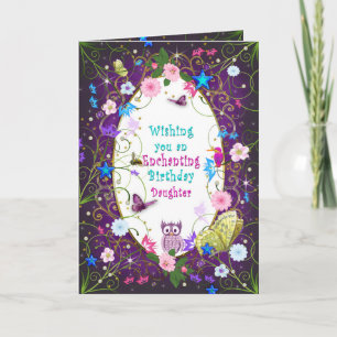 Carte Anniversaire Magique et Enchanteur, Fille