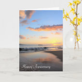 Carte Anniversaire magnifique du coucher de soleil de Ma (Fleur jaune)