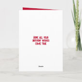 Carte Anniversaire magnifique neveu photo rouge noir (Dos)