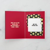 Carte Anniversaire magnifique neveu photo rouge noir (Intérieur)