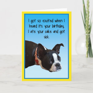 Carte Anniversaire malade Boston