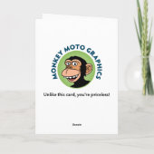 Carte Anniversaire Mâle Drôle (Dos)