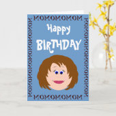 Carte Anniversaire Maman de Fille (Fleur jaune)