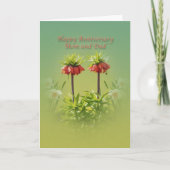 Carte Anniversaire, Maman et Papa, Tulipes Red Rubra (Devant)