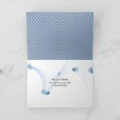 Carte anniversaire maman marguerite sur pois (Intérieur)