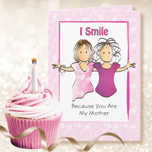 Carte Anniversaire Maman Mère Maman Maman Dessin Animé S