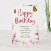 Carte Anniversaire Maman Rose Floral Texte (Devant)