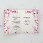 Carte Anniversaire Maman Rose Floral Texte (Intérieur)