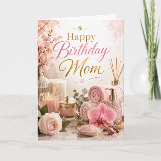 Carte Anniversaire Maman Spa (Devant)