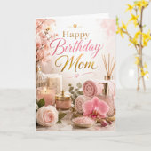 Carte Anniversaire Maman Spa (Fleur jaune)