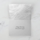 Carte Anniversaire Marbre blanc Abstrait (Intérieur)